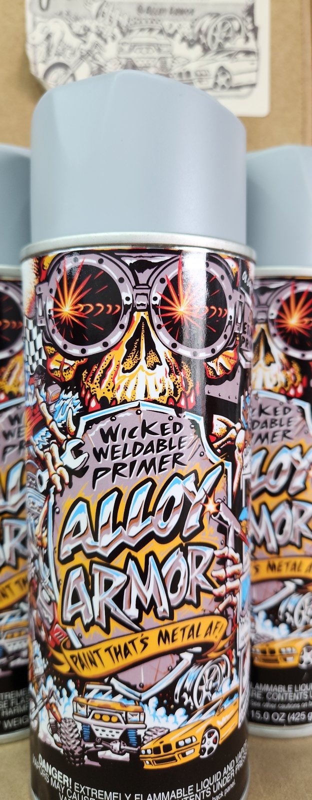 Alloy Armor Weldable Paint – PRIMER GREY (Single Can) - Mike's Shock Shop