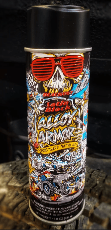 Alloy Armor NON Weldable Paint – BLACKOUT Satin Black (6 PACK) - Mike's Shock Shop