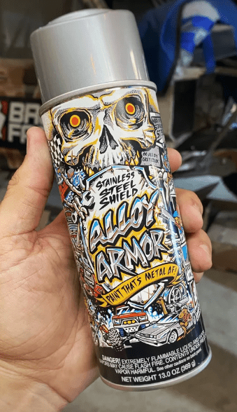 Alloy Armor Weldable Paint – Stainless Steel Shield (Single Can) - Mike's Shock Shop