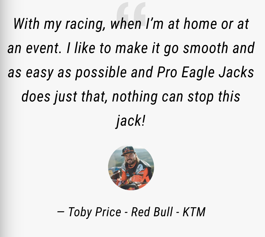Pro Eagle Jack - Toby Price Testimony