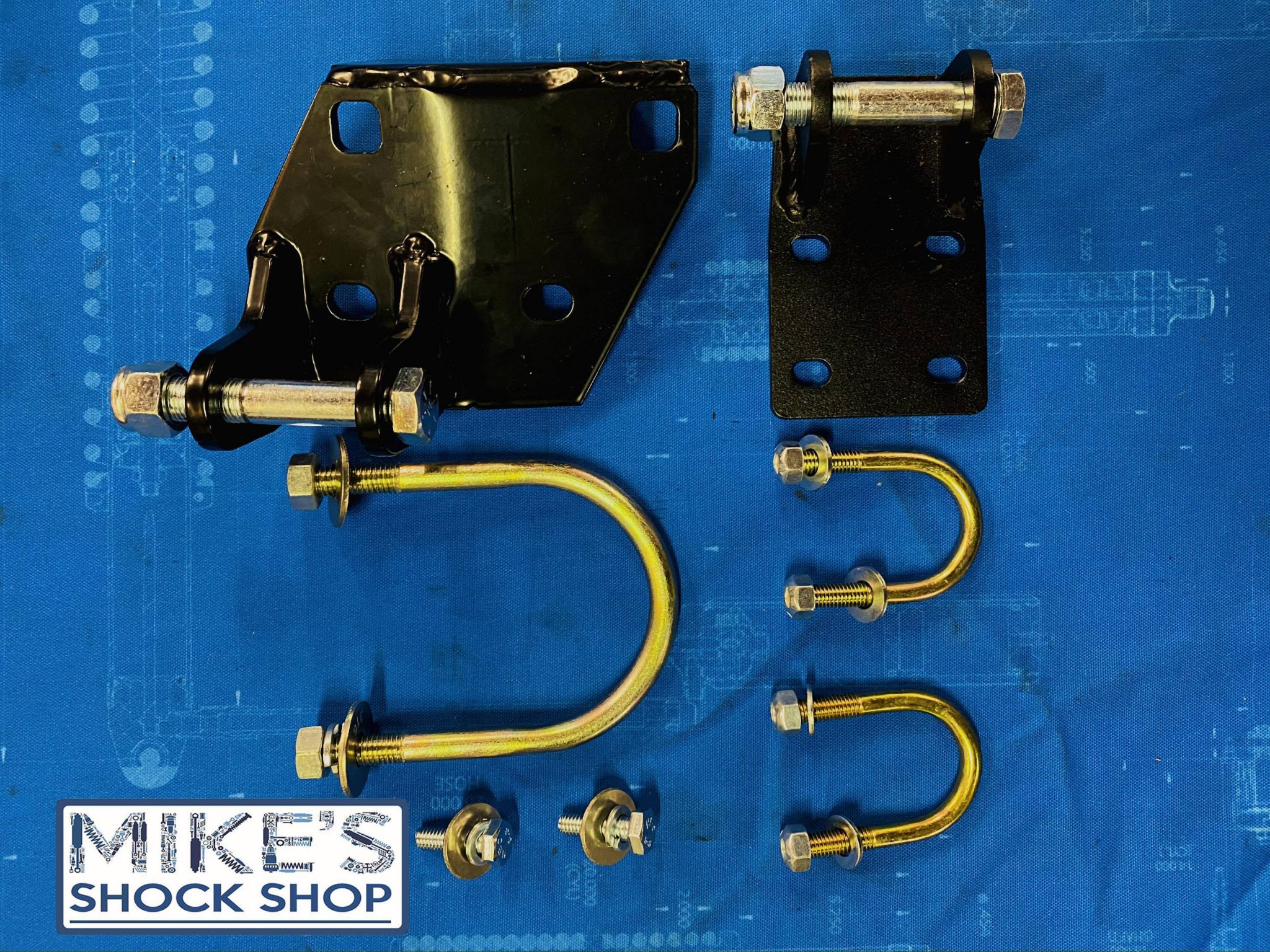 PATROL GU GQ CHASSIS MOUNT STEERING DAMPENER BRACKETS Mike's Shock Shop