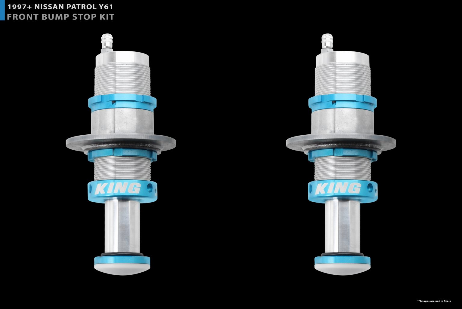 KING Shocks Nissan Patrol Y61 Front 2.0 Hydro Bump Stop Kit