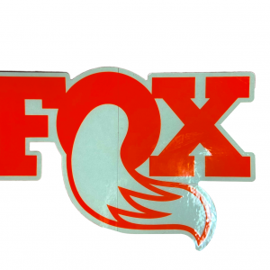 6" Orange FOX Sticker Decal - FOX SHOX
